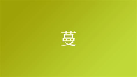 蔓名字意思